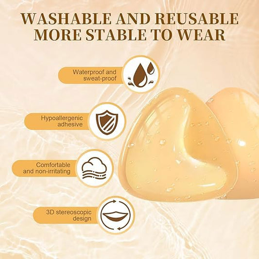 Glamroxio⢠Push-Up Sticky Breast Size up Pads
