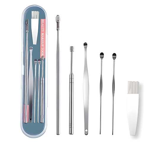 Earwaxio⢠6 Pieces Stainless Steel Ear Wax Removal Kit