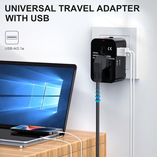 TrioChargerâ˘ď¸ All in One Worldwide Travel Adapter
